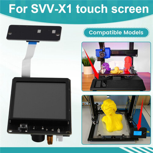 For Artillery 3D Printer LCD Screen and TFT Board Easy Installation, High Sensitivity Touch Control for Sidewinder X1 1