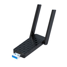 Tarjeta de Red Inalámbrica de 1800 Mbps, Adaptador USB WiFi6, Banda Dual, 2,4 G/5 Ghz, Receptor Inalámbrico de 2 Antenas para PC