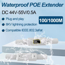 1000 Mbit/S Wasserdichter POE-Extender, 48 V, 30 W, Standardanschluss, ein ein-/Ausgang, 100 M/250 M, IEEE802.3af/At für POE--Kamera