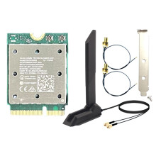Tri Band WiFi7 QCNCM865 5.4 Wireless WiFi Card 2.4G/5G/6Ghz Network Wireless Adapter for Win11 Antenna