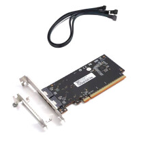 Scheda Esterna Grafica Ad Alte Prestazioni PCIe4.0 X16 A SlimSAS 8654 Scheda Adattatore Posteriore A Mezza Altezza con Cavo