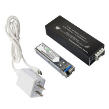 Gigabitowy Konwerter Światłowodowy Ethernet 1000 Mb/S z Modułem SFP 1310 Nm w Trybie Pojedynczym O Zasięgu 20 i Wejściem Typu C, Wtyczka