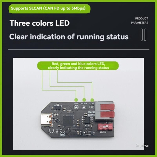 USBCAN USB to CAN Converter CANABLE Transceiver Debugger Protocol Analyzer Socketcan Compatible SLCAN Support CAN FD