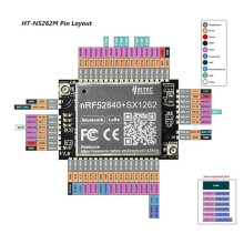 H ELTEC AUTOMATION HT-N5262M Meshtastic Tracker Mesh Node LoRaWAN NRF52840 SX1262 LoRa BLE voor Low Power IOT, 470-510MHz