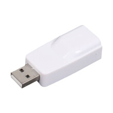 USB Naar RJ45 LAN Ethernet-Adapter 100 Mbps USB2.0-Netwerkkaart voor Pc, Laptop, Desktop, DVB-Settopbox, Drive-Free, Wit