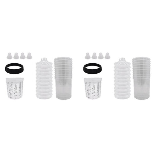 2Set 600CC Disposable Paint Cup Spray Cup Paint Mixing Tank Type H/O Quick Disposable Cup Spray