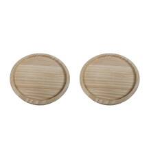 2X Sofa Arm Clip Tafel,Natuurlijke Houten Sofa Armsteun Clip- Dienblad Tafel Sofa Bank Arm Rest Organizer, Rond