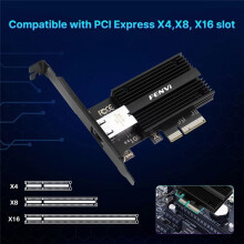 Fenvi 10Gbps PCIe-Netwerkkaart Marvell AQC113C 10G RJ45 Ethernet PCI Express LAN-Adapter