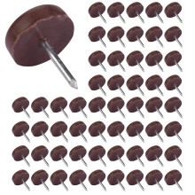 500 PCS Chair Table Furniture Leg Bottom Feet Plastic Pads Glides Skid Nail Wood Floor Furniture Protector Noise Killer