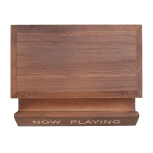2X NU Spelar Vinyl Record Stand Vinyl Record Holder Display Wood Records LagringsstäLl för Album  TillbehöR