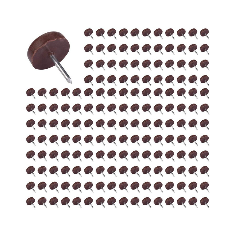 600 Pcs Chair Table Furniture Leg Bottom Feet Plastic Pads Glides Skid Nail Wood Floor Furniture Protector Noise Killer 4711498913562