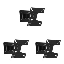 3X Universeller Wand Halterung StäNder für 15-27 Zoll LCD LED Bildschirm HöHen Verstellbarer Monitor Einziehbare Wand für VESA TV Halterung
