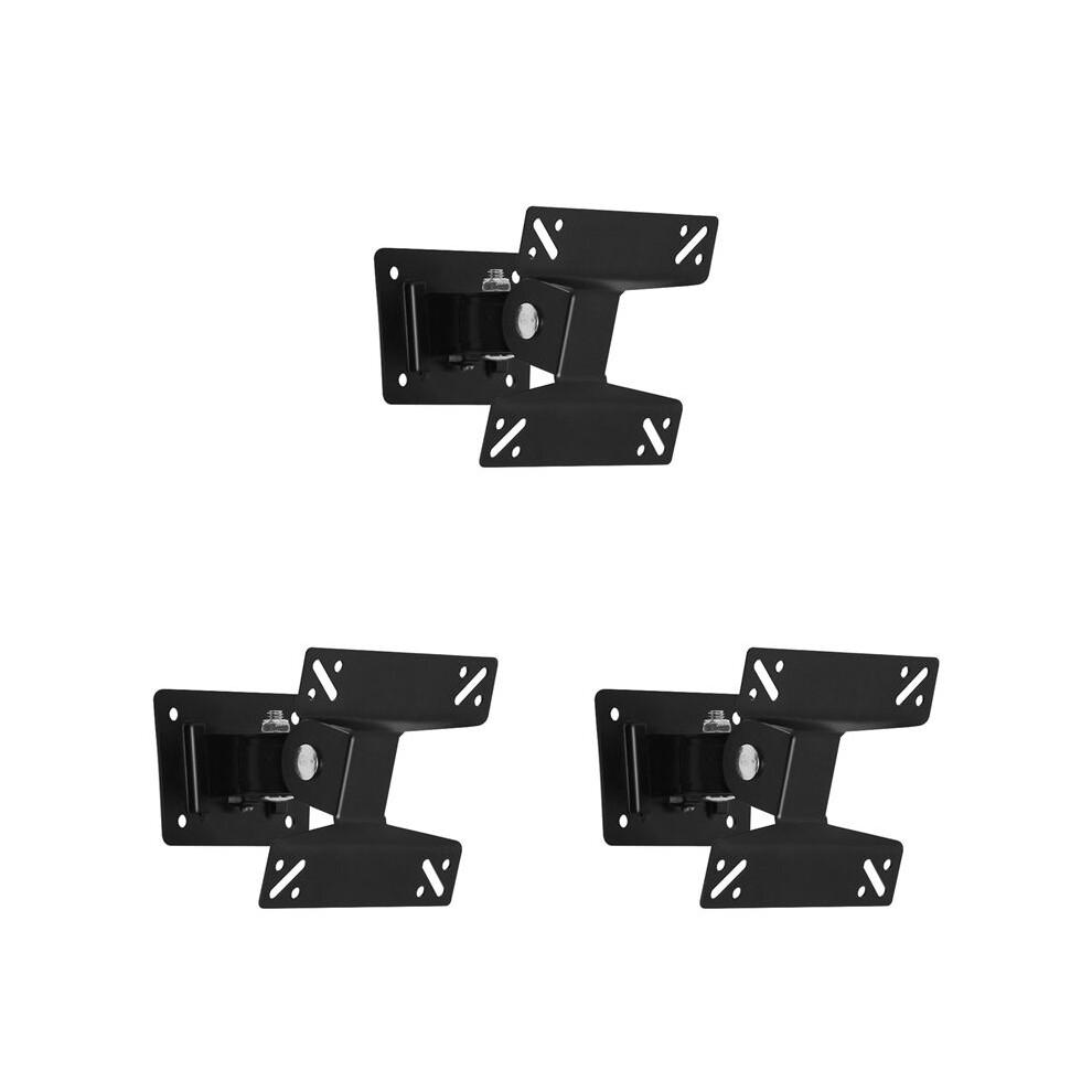 3X Universal Wall Mount Stand For 15-27Inch Lcd Led Screen Height Adjustable Monitor Retractable Wall For Vesa 6032221275022