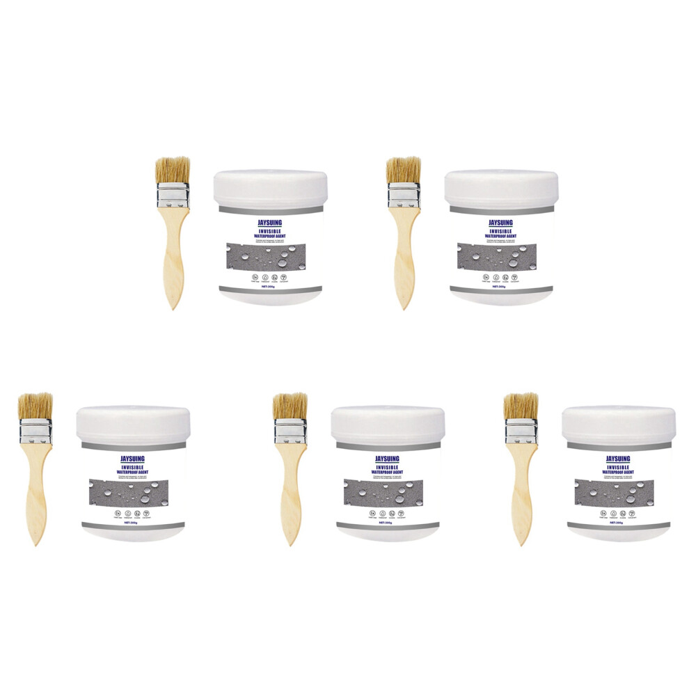 5X Jaysuing Transparent Waterproof Glue Brush Waterproof Leakproof Water-Based Sealant Anti-Leakage With Brush-A 6032948314547