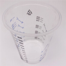 120 Stuks Plastic Wegwerp Verfmengbeker Maatbekers voor Hars Epoxy Giet 600 Ml