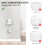 for  Nest WiFi Pro Wall Mounting Bracket Intelligent Speaker Wall Storage Bracket Base, 2 PCS 10