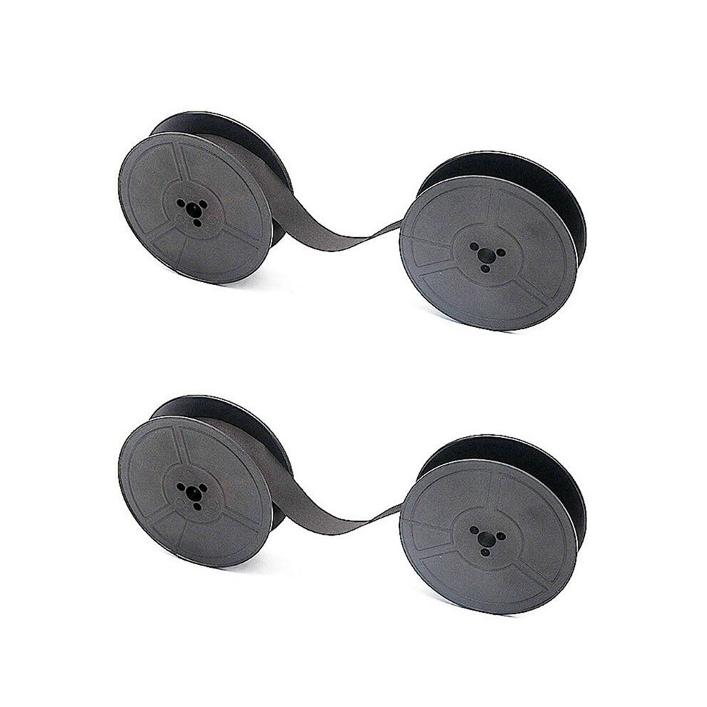 2Pcs Gr1 Typewriter Ribbon Twin Spool Typewriter Ribbon Replacement For Most Typing Ribbon (Black) Black 4711121020452
