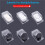 2X Cubierta Impermeable para Timbre Inalámbrico Timbres de Puerta Ring Chime Button Protector Transparente 6