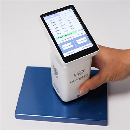 2X Linshang LS173  Touch Screen Colorimeter for Coating Ceramic Plastic Paint Color Measurement Comparison 2