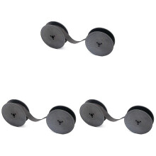 3ST GR1 Skrivmaskinsband Twin Spool Skrivmaskinsband Ersättning för de Flesta Skrivband (Svart)