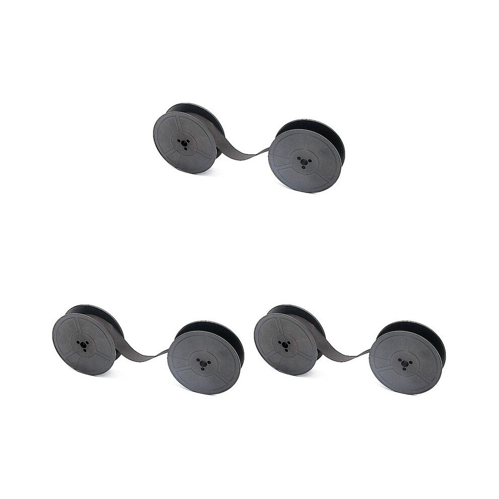 3Pcs Gr1 Typewriter Ribbon Twin Spool Typewriter Ribbon Replacement For Most Typing Ribbon (Black) Black 6031559371116