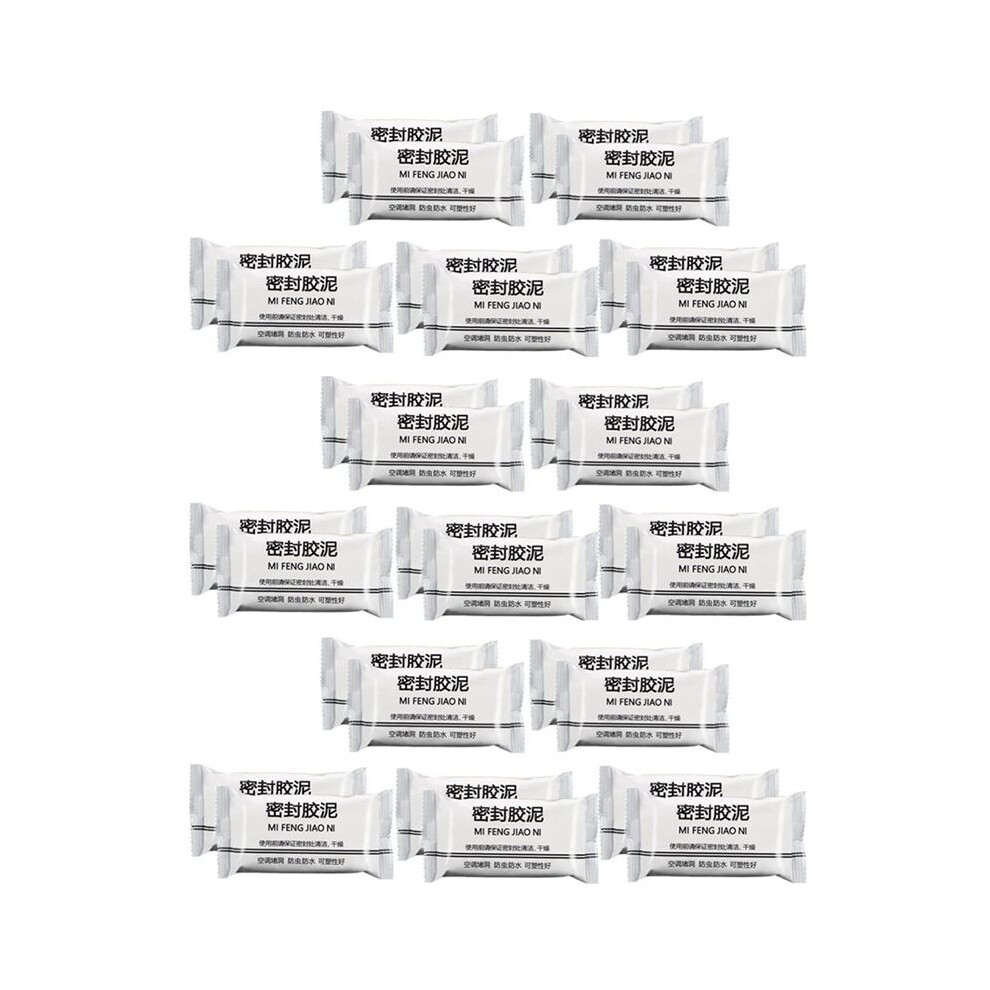 30Pcs Super Diamond Mud Seal, New Type White Seal Putty Waterproof Duct Seal Repair Sealing Clay 4714171189308
