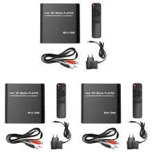 3X MKV H.264 HDD Multimedia Player Full HD 1080P USB Media Player with Media TV Box EU PLUG