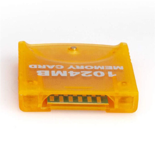 2X 1024MB Memory Card for   for Gamecube GC Game Memory Card for  Console Easy to Use, Orange 1