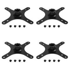 4X Portable Monitor Mounting Adapter Bracket Plate, 17mm to 100x100mm 75x75mm, Wall Mount Arm Mount Universal
