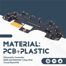 2X Kit de Micro-Interrupteur Tactile Ergonomique pour Manette pour PS5 BDM-030/040/050, Circuit Imprimé 12 Touches A