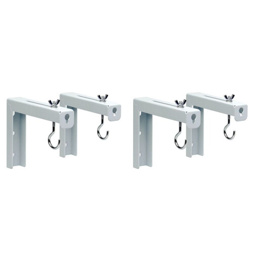 4Pcs Projector Curtain Hanger Projector Screen L-Bracket Mounting Hanger Holder Adjustable Extension Mount Stand 1