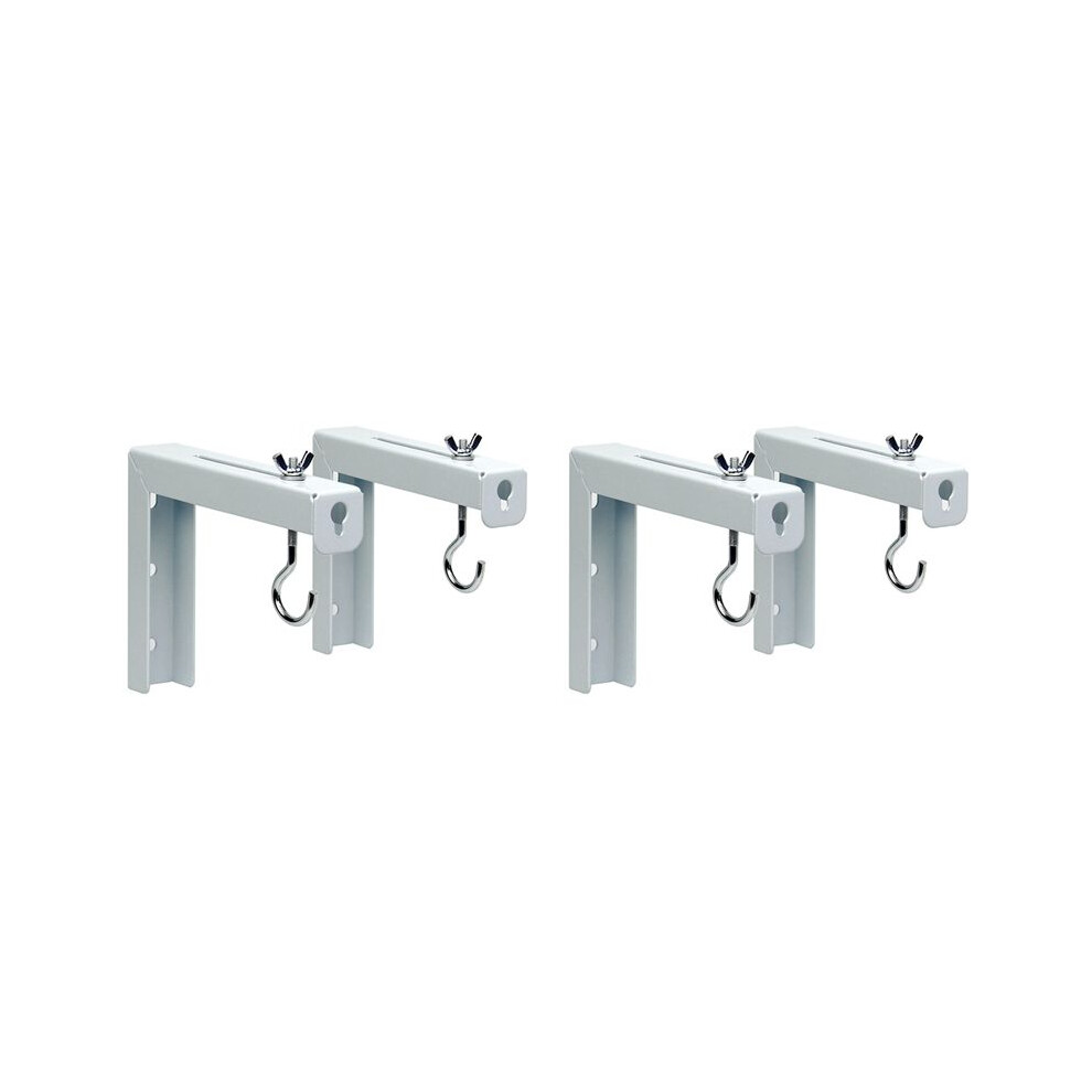 4Pcs Projector Curtain Hanger Projector Screen L-Bracket Mounting Hanger Holder Adjustable Extension Mount Stand 6033805408829
