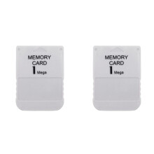 2X for 1 Mega Memory Card for PS1 PS One for 1 Game Console Save Game Data Saving Progress 1MB Memory Card