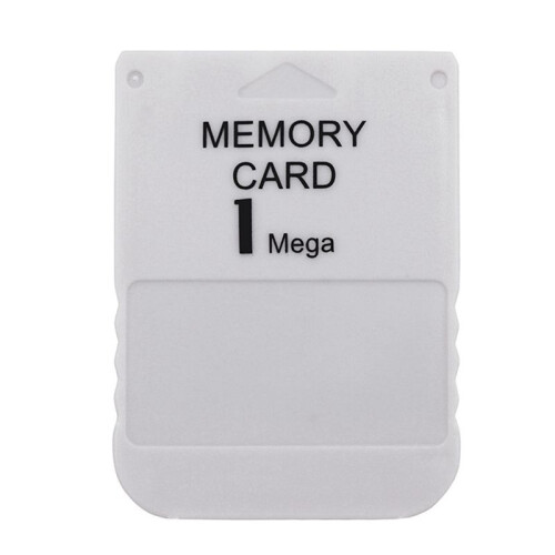 2X for 1 Mega Memory Card for PS1 PS One for  1 Game Console Save Game Data Saving Progress 1MB Memory Card 1
