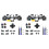 2X Ergonomic Micro- Tactile Clicky Hair Trigger Kit for PS5 Controller BDM-030/040/050 12Key A 1
