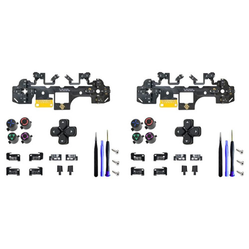 2X Ergonomic Micro- Tactile Clicky Hair Trigger Kit for PS5 Controller BDM-030/040/050 12Key A