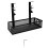 2X Under Desk Cable Management Box Tray Under Desk Wire Management Box Clamp Under Table Cord Management Organizer 2