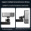 2X Foldable Projector Wall Mount Universal Adjustable Ceiling Wall Projector Mount Stand Projectors Bracket Support 7