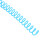 20Pcs Spiral Binding Coil Set 13mm Diameter Large Capacity Blue 3