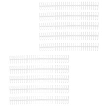 Spirales de reliure en plastique blanches 10 pièces 30 trous 1/2 po pour classeurs à feuilles mobiles