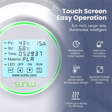 SUNLU S2 3D Printer Filament Dryer Box with Humidity Display 4.6Inch LCD for PLA ABS PA PC 3D Printer Mate US Plug