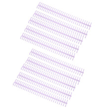 Ressorts de reliure en spirale, lot de 10, 30 trous, plastique lilas, diamètre 1/2 pouce