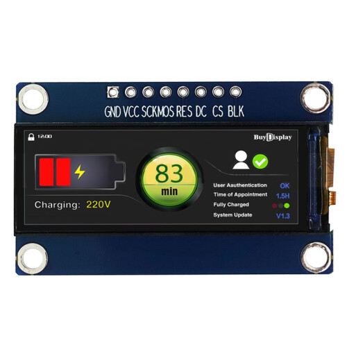 1.65 Inch 142x428 IPS TFT LCD Display Module Color Screen Module for  for Raspberry PI 1
