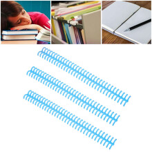 34 Hole Blue Plastic Split Binding Spine 12mm 85 Sheets