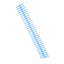 Spiral Binding Coil Set 10PCS 130 Sheet Capacity 16mm Diameter Blue Spine