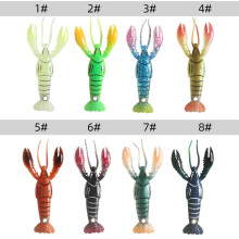 8pcs Soft Crawfish Lures for Saltwater & Freshwater Fishing Silicone Bait