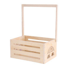 Toddler Shower Storage Wardrobe Eco Wood Material Shower Caddy With Handles Clothes Storage Hamper Nursery Use