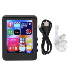 Reprodutor de MP3 portátil com Bluetooth, tela sensível ao toque, som HiFi, rádio FM, gravador de voz, suporte para e-books e multifuncional.