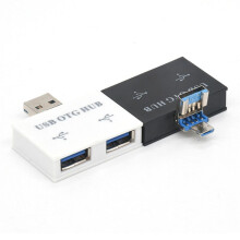 Convertisseur D'Adaptateur de Concentrateur USB Mâle Vers Double Chargeur Double 2  pour Accessoires D'Ordinateur PC RéPartiteur USB 2.0 Hub 2