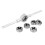 8Pcs Metric Die Set M3/M4/M5/M6/M8/M10/M12 Tool Set Combination for Thread Repair Tapping 5